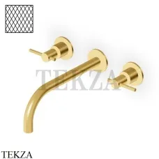 Zucchetti Helm Diagonal Смеситель для раковины, внешняя часть ZHL761.XP41G3, brushed gold PVD