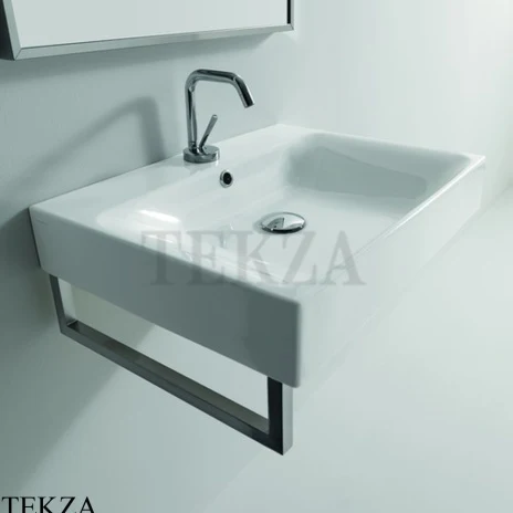 Kerasan Cento Раковина подвесная/накладная, с полотенцедержателем 353101*1, белый глянец