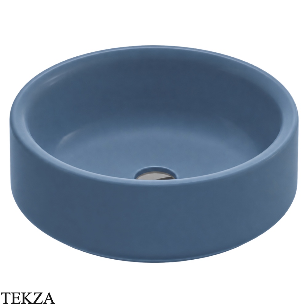 ArtCeram Won раковина накладная круглая The.Saniglaze WNL002 38 34, Blue Avio матовый