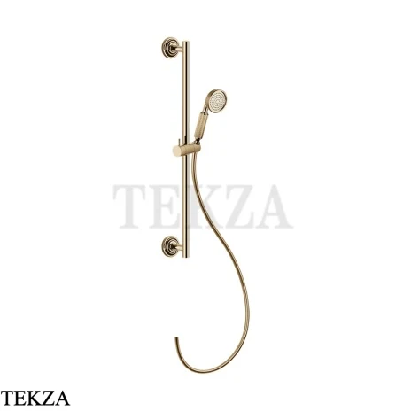 Gessi VENTI20 Штанга в комплекте с душевой лейкой, шланг 65143-735, Warm Bronze PVD