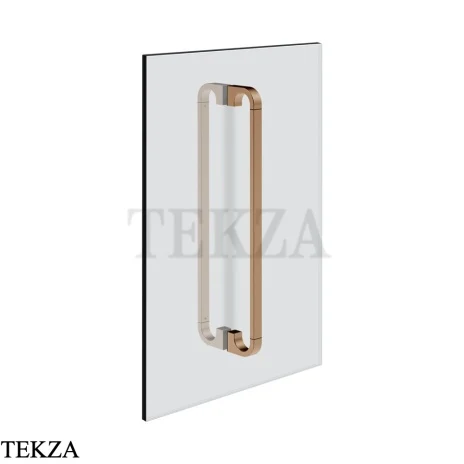 Gessi Perle Полотенцедержатель для крепления на стекло, 30 см 74631-708, медь Brushed