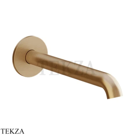 Gessi Origini WARM Излив для раковины на стену средний 66102-726, Warm Bronze Br. PVD