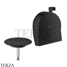 Hansgrohe Exafill S Внешняя часть излива для слива и перелива 58117670, черный матовый Hansgrohe Exafill S Внешняя часть излива для слива и перелива 58117670, черный матовый