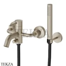 Newform XT Смеситель для ванны с изливом, с гарнитуром, 4240C.M0.071, Gold satin