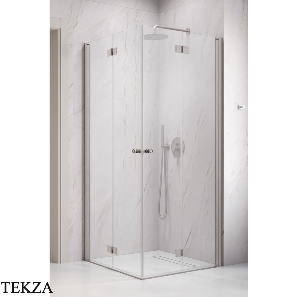 Radaway Nes KDD-B Душевая дверь 90 см, левая L часть уголка, 10024090-91-01L, брашированный никель