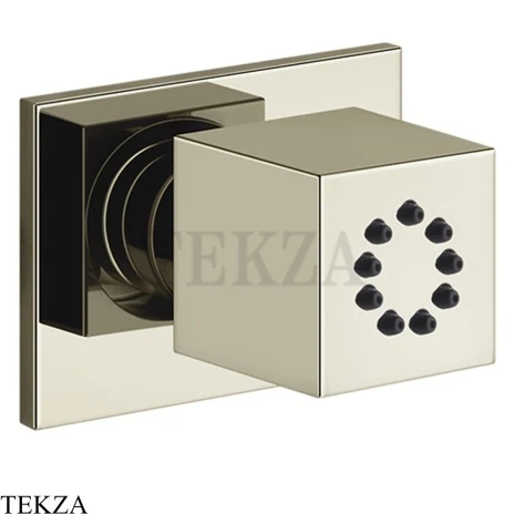 Gessi Rettangolo shower BODY JETS Боковая форсунка поворотная 20172-720, Nickel PVD