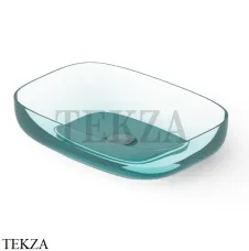 Dea Design Washbasins Раковина настольная 55х38 Glasstech DD9094 550 R8, Lake Water Blue R8 Dea Design Washbasins Раковина настольная 55х38 Glasstech DD9094 550 R8, Lake Water Blue R8