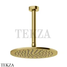 Gessi ANELLO Верхняя лейка с потолочным кронштейном 63352-246, Gold PVD