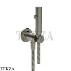 Gessi INCISO SHOWER Гигиенический душ с держателем и выводом для шланга 58153-149, Finox Brushed Nickel