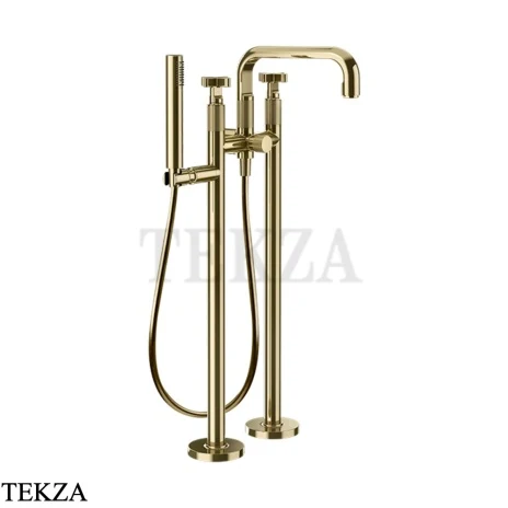Gessi INCISO+ Смеситель для ванны напольный, внешняя часть 58129-710, Brass PVD