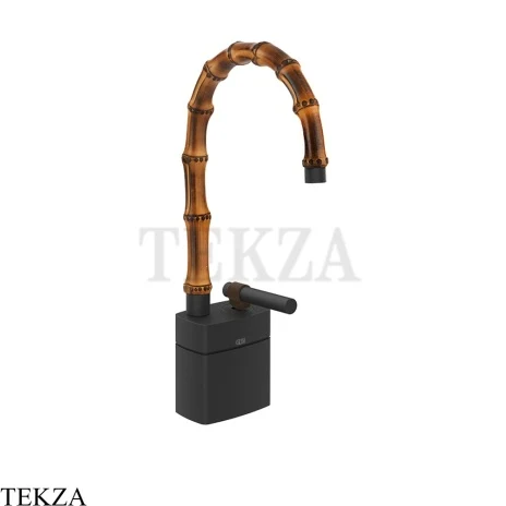 Gessi Jacqueline Смеситель для раковины низкий, без донного клапана 77027-299, черный матовый