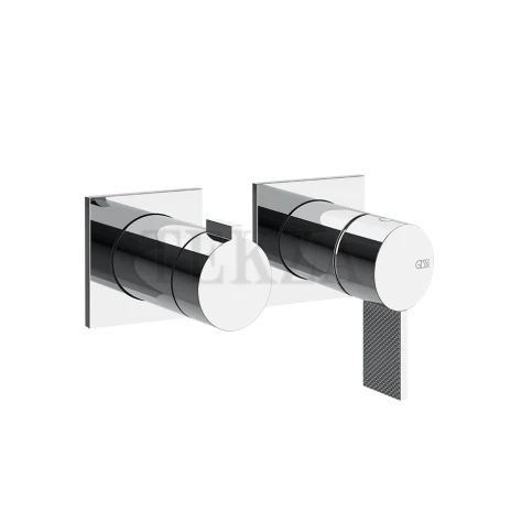 Gessi Inverso Diamantato Смеситель для душа, 2 потока, внешняя часть 73638-031, Хром глянец