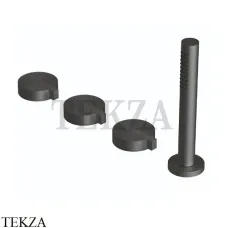 Ritmonio Dot316 Смеситель на борт ванны, без излива PR50EG2B1 IBX, Black Stainless Steel