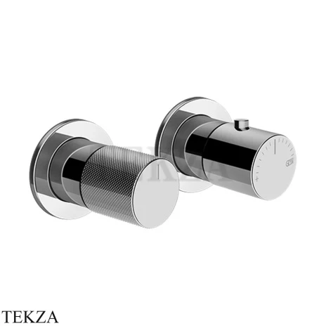 Gessi Habito DIAMANTATO Термостат для душа на 3 потока, внешняя часть 70636-031, хром глянец