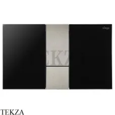 Viega Prevista Visign for Style 24 Панель смыва 773328, черный насыщенный/ пластик цвет нерж. сталь