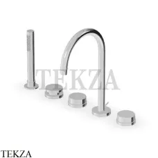 Zucchetti Savoir Смеситель для ванны с душевым гарнитуром ZSV483.CC, хром глянец