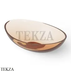 Dea Design Washbasins Раковина настольная овальная Glasstech DD9039 420 R1, Sunset R1