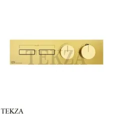 Gessi HI-FI Термостатический смеситель на 2 потока, внешняя часть 63012-246, Gold PVD