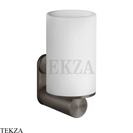 Gessi 316 ACCESSORIES Стакан для зубных щеток настенный, композит белый 54707-707, Black Metal Brushed PVD