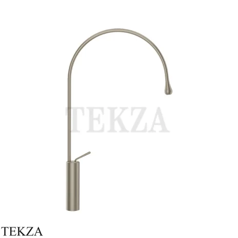 Gessi Goccia Смеситель для раковины высокий, без сливного гарнитура 33610-149, Finox Br. Nickel