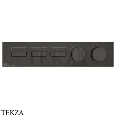 Gessi HI-FI Термостатический смеситель на 3 потока, внешняя часть 63014-707, Black Metal Brushed PVD Gessi HI-FI Термостатический смеситель на 3 потока, внешняя часть 63014-707, Black Metal Brushed PVD