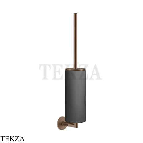 Gessi ANELLO Туалетный ершик настенный, композит черный 63720-708, Copper Brushed PVD