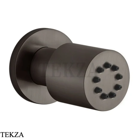Gessi INCISO SHOWER Боковая форсунка поворотная 13375-707, Black Metal Brushed PVD