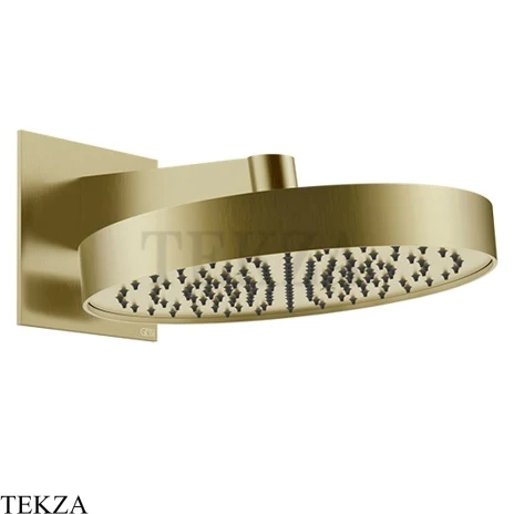 Gessi Incastri Верхняя лейка D30 с кронштейном из стены 63049-727, шампань Brushed
