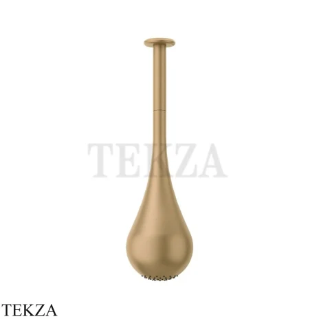 Gessi Goccia Потолочная каплевидная душевая лейка под размер 33753-726, Warm Bronze Br. PVD