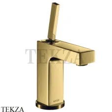 Axor Citterio Смеситель для раковины 110, с донным клапаном 39010990, золото глянец