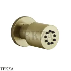 Gessi INCISO SHOWER Боковая форсунка поворотная 13375-727, Brushed Brass