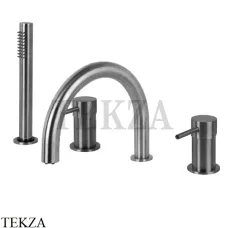 FIMA Carlo Frattini Spillo steel Смеситель для ванны с гарнитуром F3074INOX, сталь