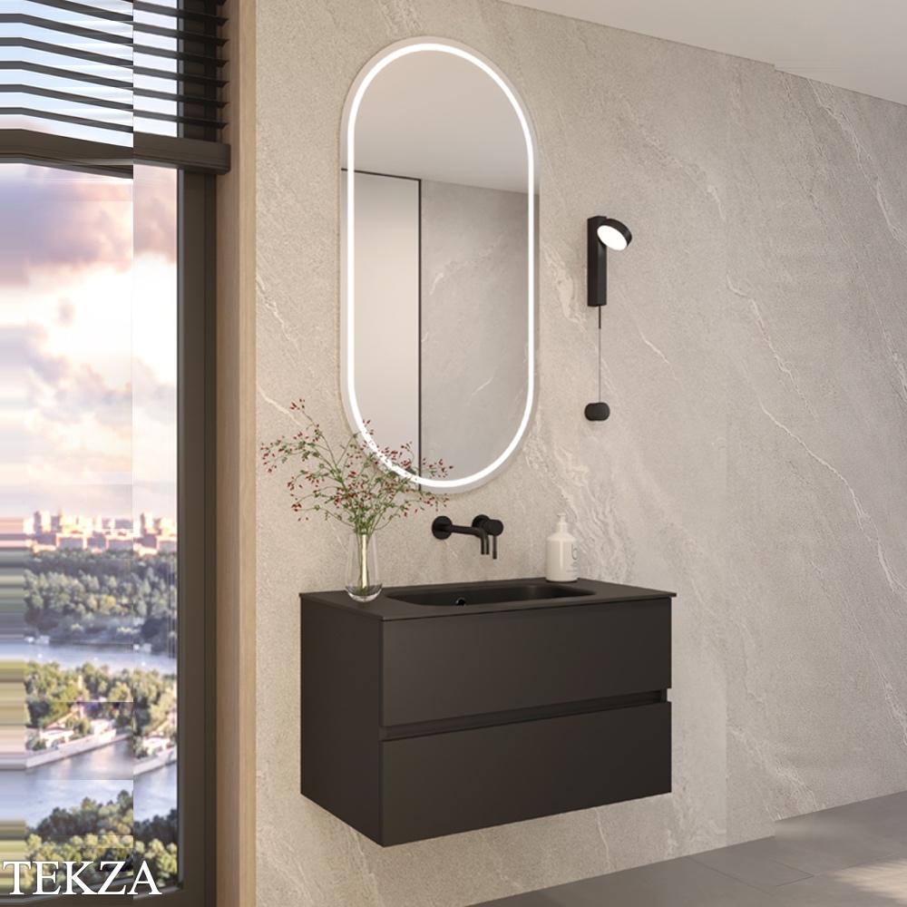 ARMADI ART Vallessi Тумба под раковину 837-080-A mat, ANTRACITE (антрацит), матовый