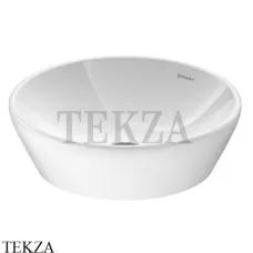 Duravit D-Neo Раковина накладная круглая, 40 без перелива 2371400070, белый глянец