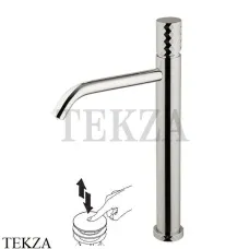 FIMA Carlo Frattini Spillo TECH X Смеситель для раковины, с донным клапаном F3031T/HXSXSN, Brushed nickel