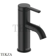 Duravit C.1 Смеситель для раковины, без сливного гарнитура C11010002046, черный матовый