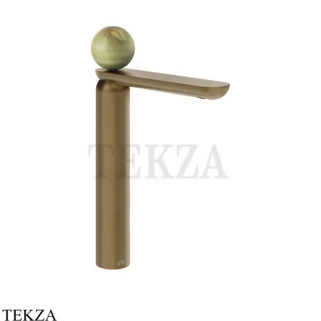 Gessi Perle Смеситель для раковины высокий, с донным клапаном 74553-791, бронза Deep