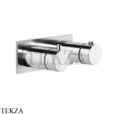 Gessi Ingranaggio-Anello Термостат для душа на планке, 2 потока, внешняя часть 63334-031, хром глянец