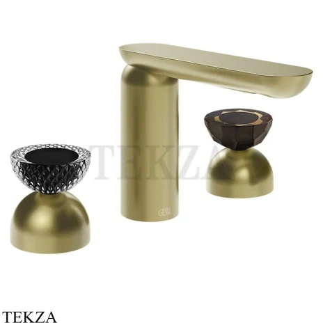 Gessi Perle Смеситель для раковины на 3 отв., без гарнитура 74786-727, шампань Brushed