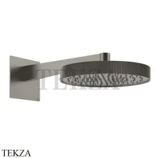 Gessi Inverso RIGATO Верхняя душевая лейка с кронштейном 30 см 63568-149, Finox Br. Nickel Gessi Inverso RIGATO Верхняя душевая лейка с кронштейном 30 см 63568-149, Finox Br. Nickel