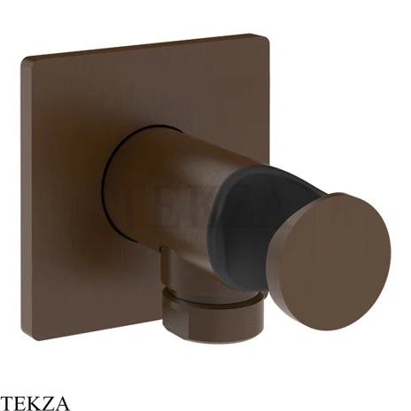 Gessi Incastri Держатель для душевой лейки с выводом воды 73061-845, бронза Dark Brush