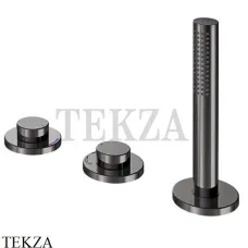 Keuco Edition 400 Смеситель на борт ванны без излива 51530130500, Хром черный шлифованный