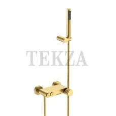 Boheme Stick Смеситель для ванны с изливом и гарнитуром Stick 123-MG.3 Matt Gold LINEA