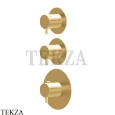 Newform X-Steel 316 Термостат для душа 2 потока, внешняя часть 69859EX.59.097. PVD Brushed gold