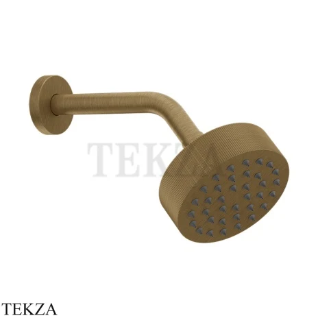 Gessi INGRANAGGIO Верхняя лейка D11,8 с кронштейном из стены, 63554-791, Deep Bronze Brushed PVD