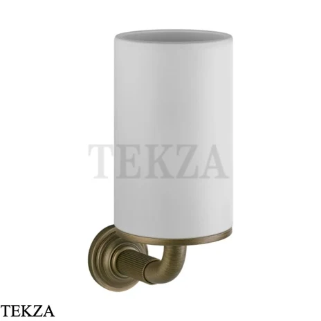 Gessi VENTI20 Стакан настенный белый 65407-713, Antique Brass