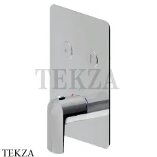 Newform Delta Zero Термостат для душа 2 потока select, внешняя часть 70429E.21.018, хром глянец
