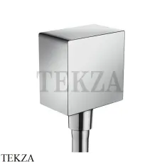 Hansgrohe Square Шланговое подсоединение с клапаном обратного тока 26455000, хром глянец