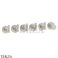 Gessi INCISO SHOWER Термостатический смеситель, 5 потоков, внешняя часть 58340-720, Nickel PVD