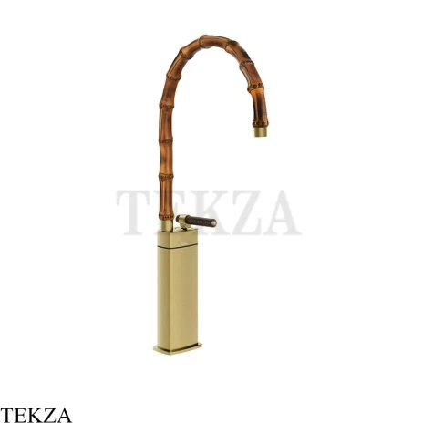 Gessi Jacqueline Смеситель для раковины высокий, без донного клапана 77237-727, шампань Brushed